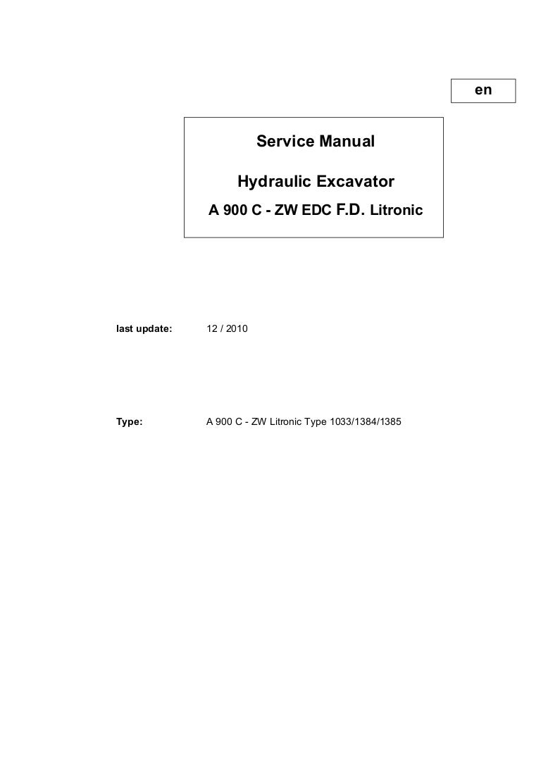 ... manual rh heavymanuals com Array - liebherr a900c zw edc f d litronic hydraulic excavator service repai u2026 rh slideshare ...